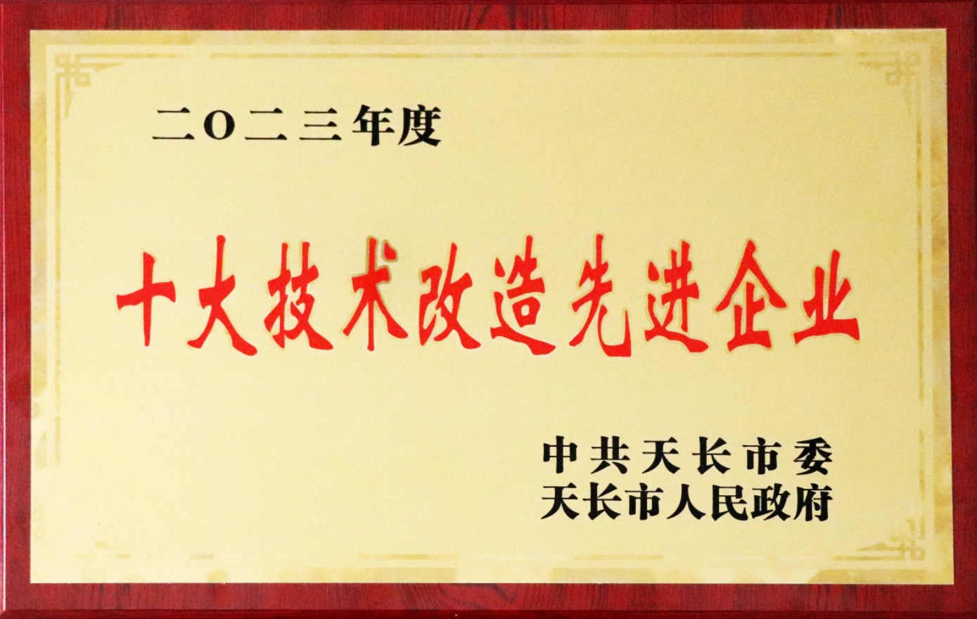 2023天長市十大技術(shù)改造先進企業(yè)